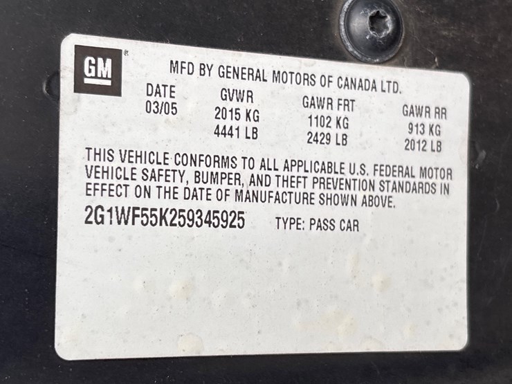 #5010-•-2005-chevrolet-impala-|-for-parts/repairs-image-12