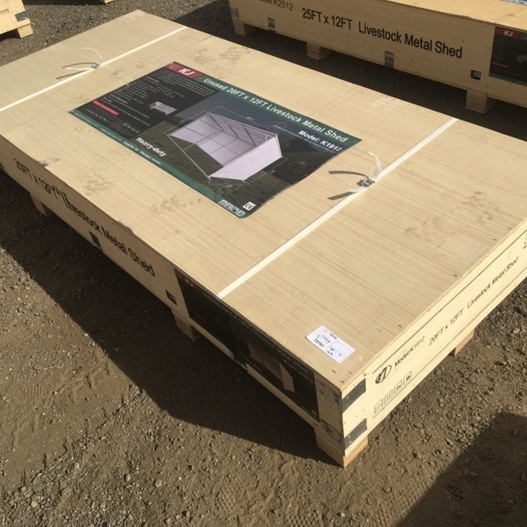 Unused 20ft x 12ft Livestock Metal Shed.