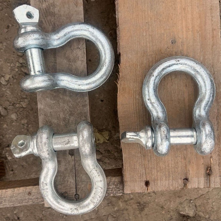 (3) Heavy-Duty Screw Pin Anchor Shackles