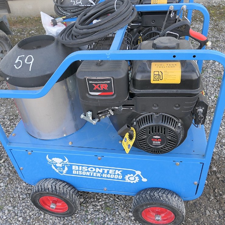 Bisontek H4000 Portable Steam Cleaner, Gas Engine, Diesel Fired. (tax)