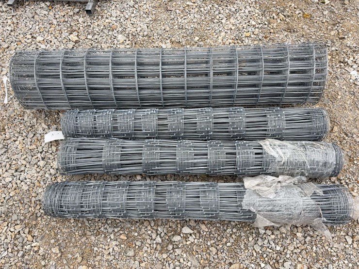 (4)-rolls-miscellaneous-size-galvanized-field-fence-image-1
