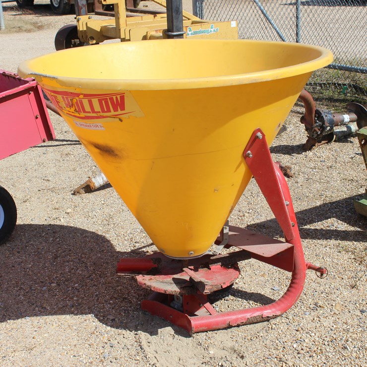 #24320 • 3 POINT, 300LB SEEDER, YELLOW AND RED, PTO DRIVEN