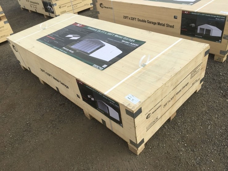 unused-30ft-x-20ft-x-14ft-metal-garage.-image-1