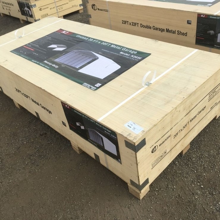 Unused 30ft x 20ft x 14ft Metal Garage.