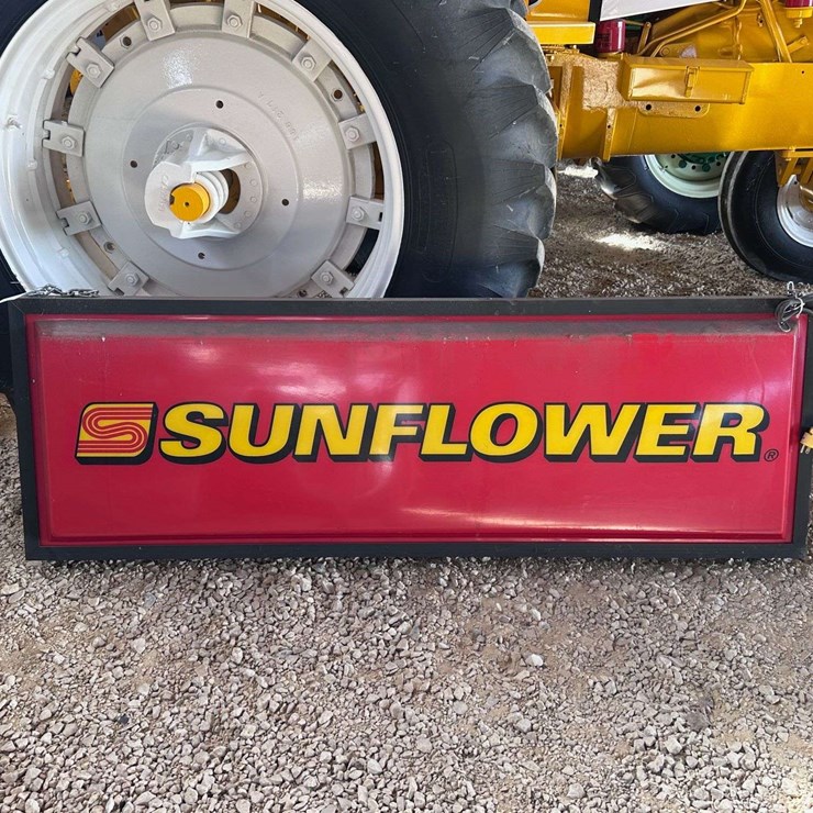 Sunflower Lighted Double Sided Bubble Sign