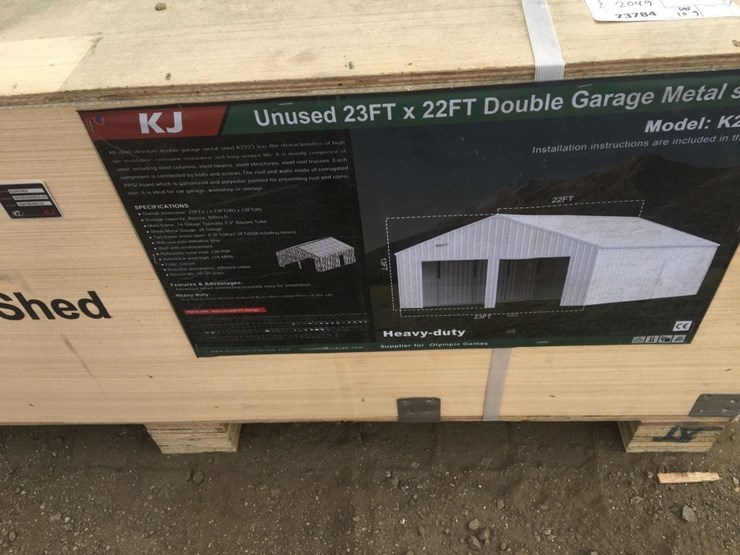unused-22ft-x-23ft-x-13ft-double-garage-metal-image-3