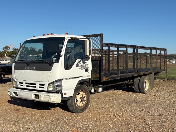 #24417-•-2007-isuza-nqr-flatbed-truck-image-1