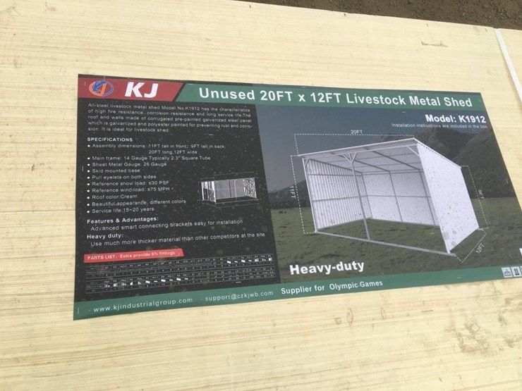 unused-20ft-x-12ft-livestock-metal-shed.-image-3