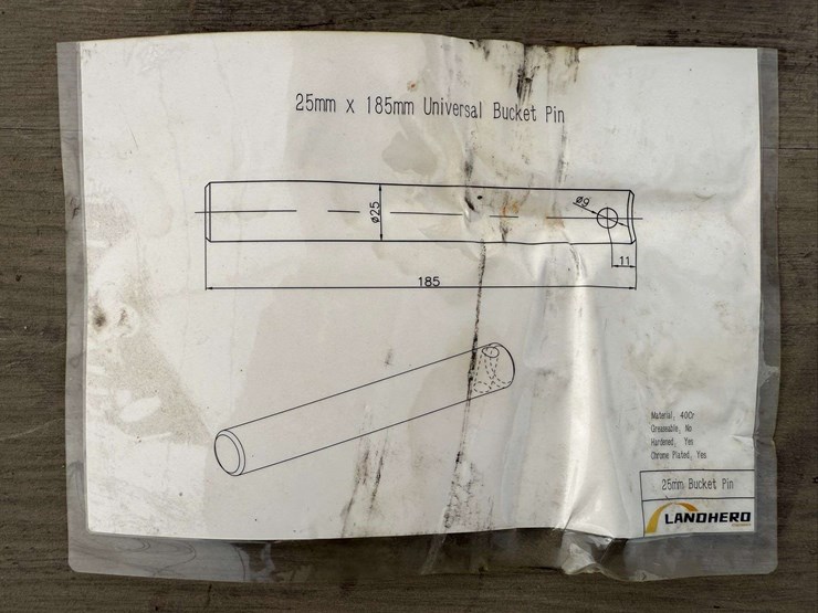 (5)-hl-25x185-universal-bucket-pins,-hardened-steel-image-5