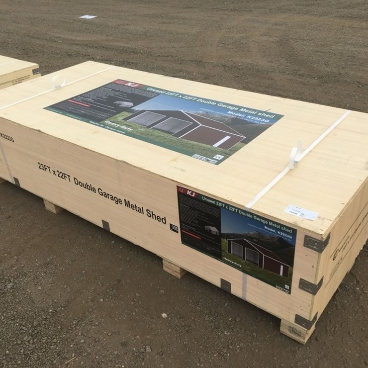 Unused 22ft x 23ft x 13ft Double Garage Metal