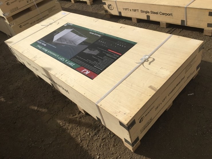 unused-25ft-x-12ft-livestock-metal-shed.-image-2