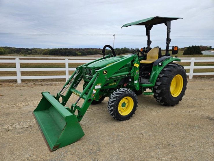 #3087-•-john-deere-4066-4x4-tractor,-h180-loader-image-1