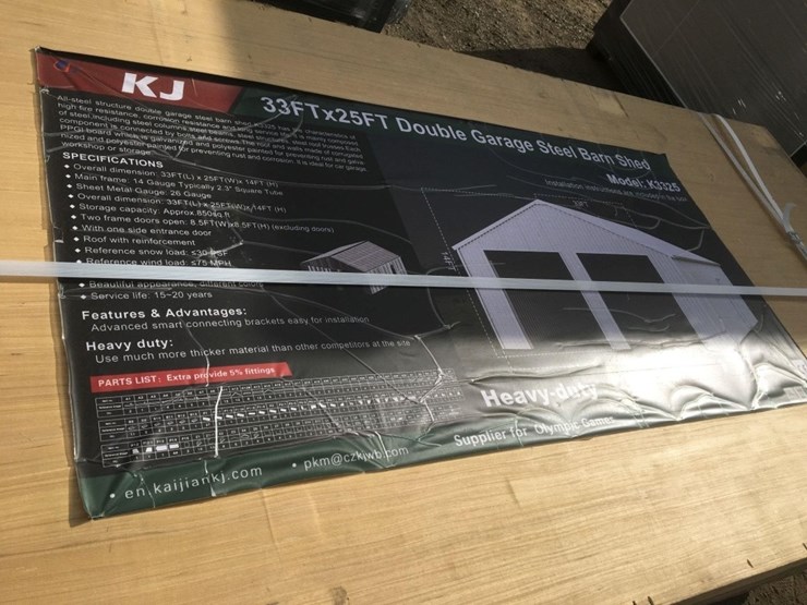 unused-33ft-x-25ft-x-14ft-double-garage-steel-image-1