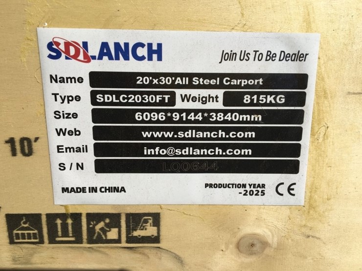 unused-2025-sd-lanch-20ft-x-30ft-steel-carport,-image-6