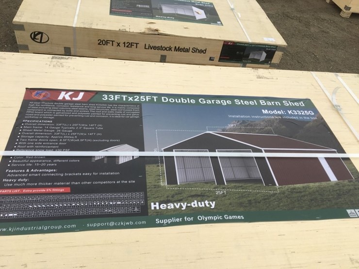 unused-33ft-x-25ft-x-14ft-double-garage-steel-image-3