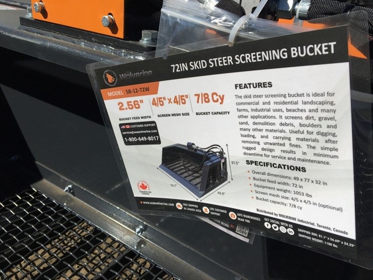 unused-wolverine-sb-12-72w-72in-screening-bucket,-image-3