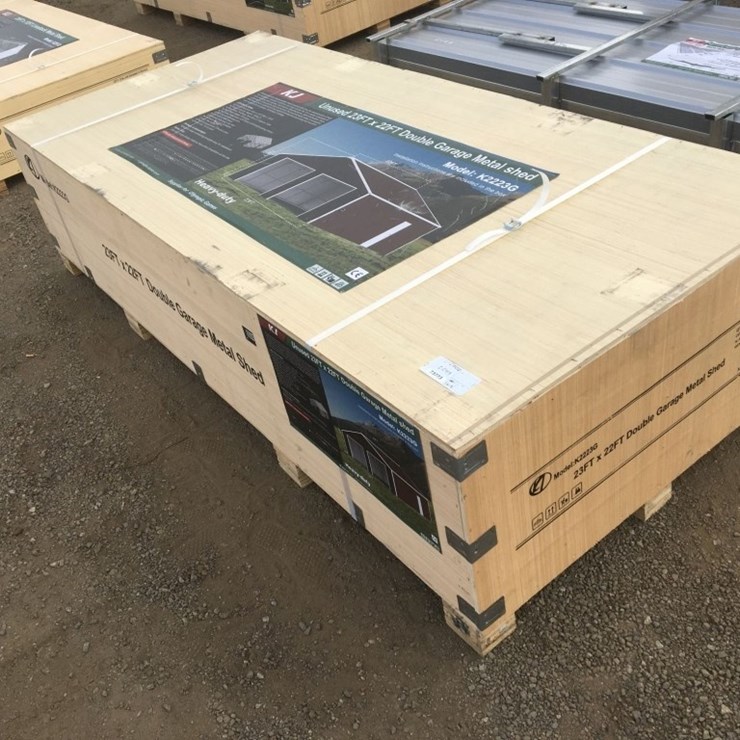 Unused 22ft x 23ft x 13ft Double Garage Metal