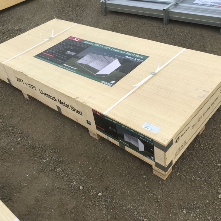 Unused 20ft x 12ft Livestock Metal Shed.