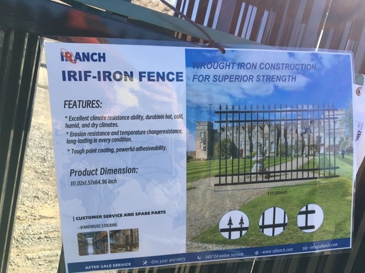 unused-2025-iranch-ir1f-111in-x-65in-iron-fence.-image-3