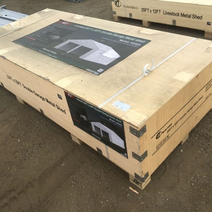 Unused 22ft x 23ft x 13ft Double Garage Metal