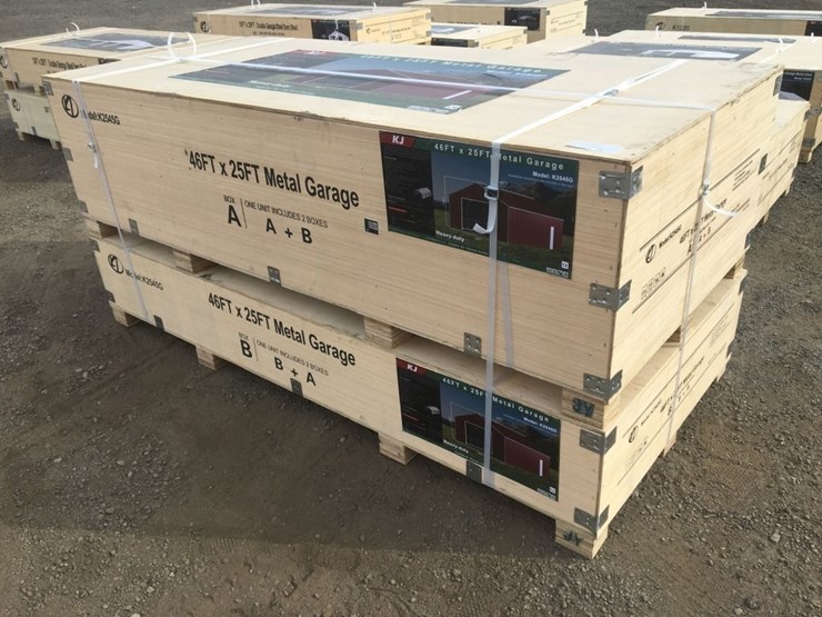 unused-46ft-x-25ft-x-15ft-double-garage-steel-image-1