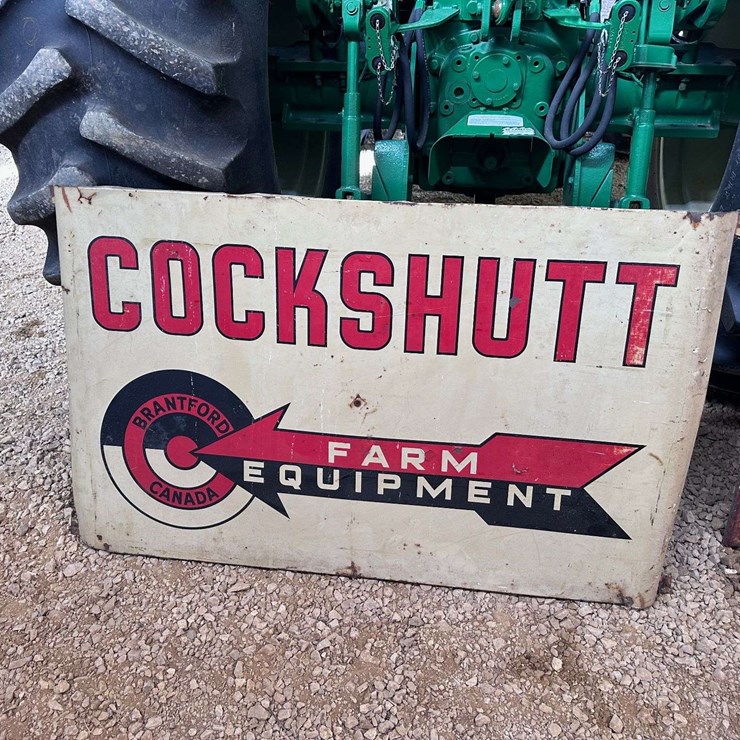 Cockshutt Farm Equipment Curved Sign