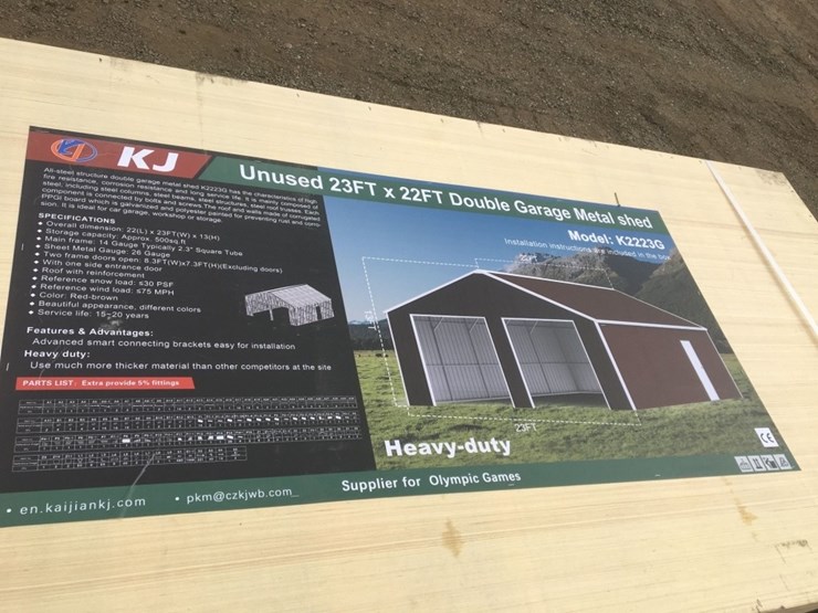 unused-22ft-x-23ft-x-13ft-double-garage-metal-image-3