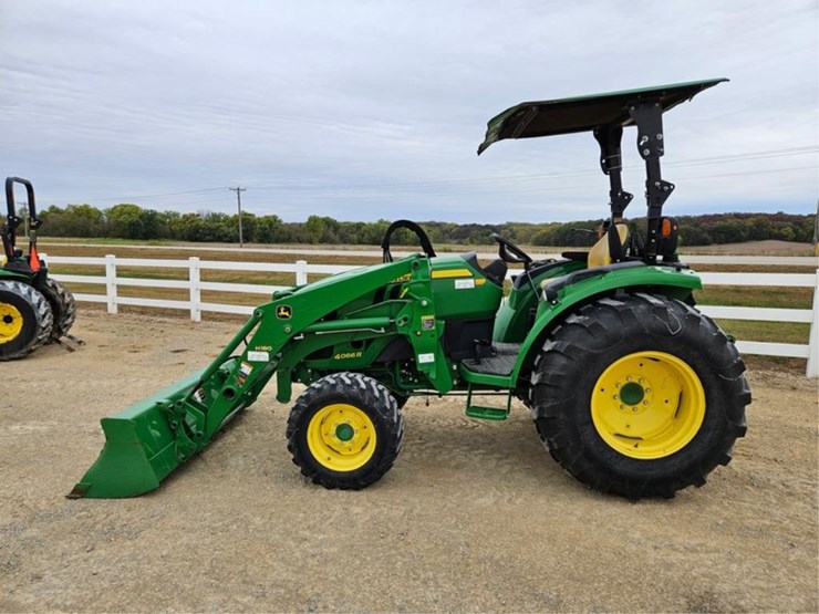 #3087-•-john-deere-4066-4x4-tractor,-h180-loader-image-2