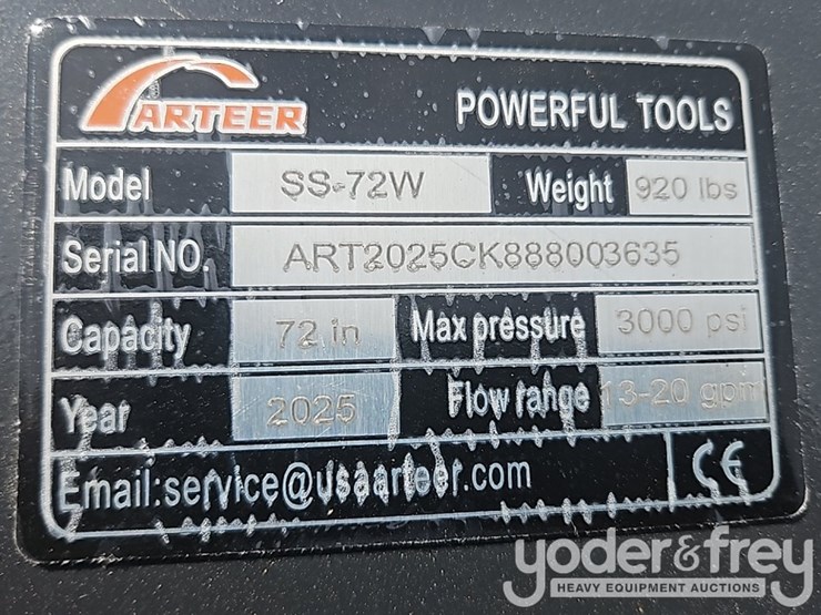 unused-72"-broom-sweeper-(ss-72w)-to-suit-skidsteer-image-13