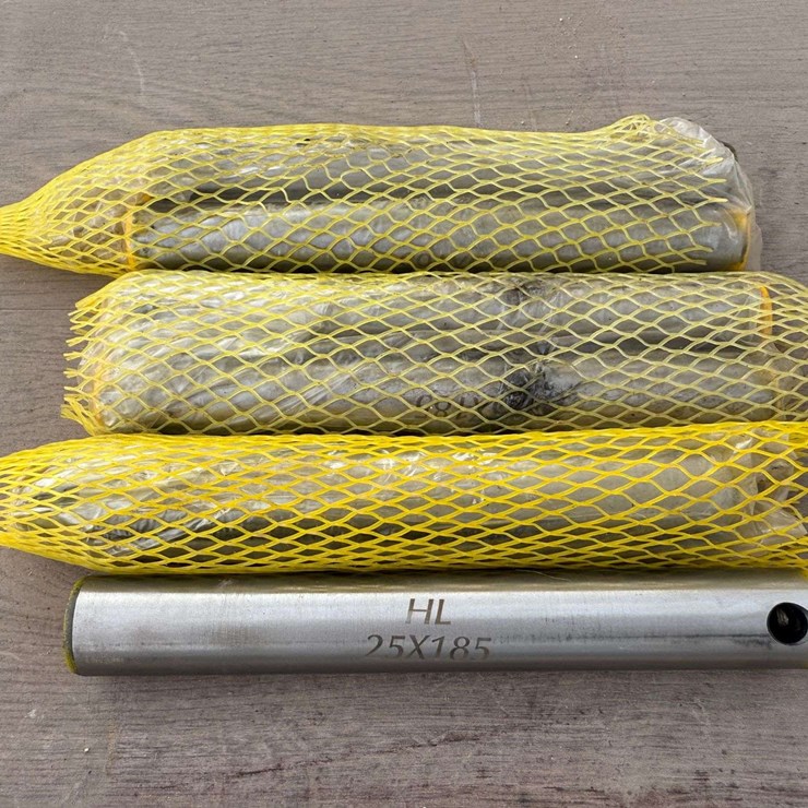 (5) HL 25x185 Universal Bucket Pins, Hardened Steel