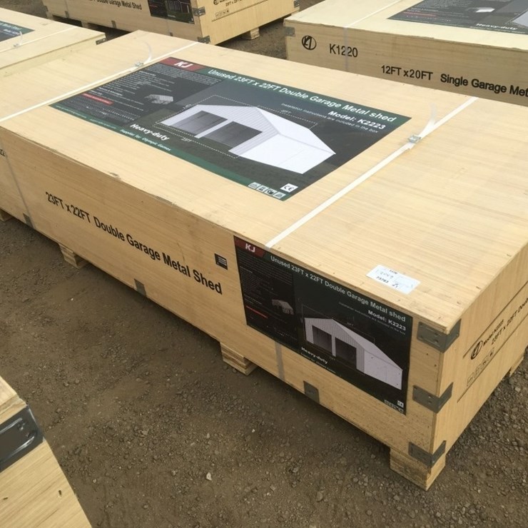 Unused 22ft x 23ft x 13ft Double Garage Metal