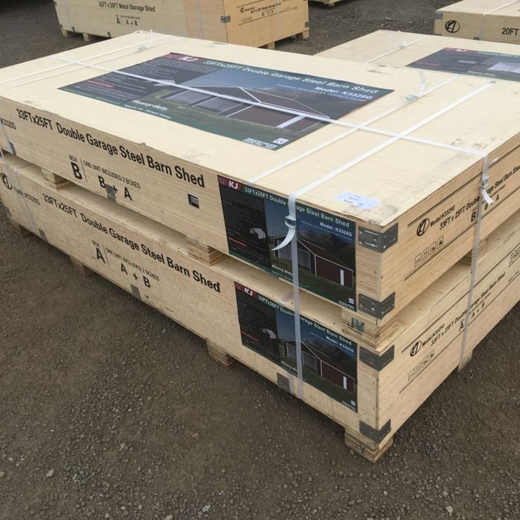 Unused 33ft x 25ft x 14ft Double Garage Steel