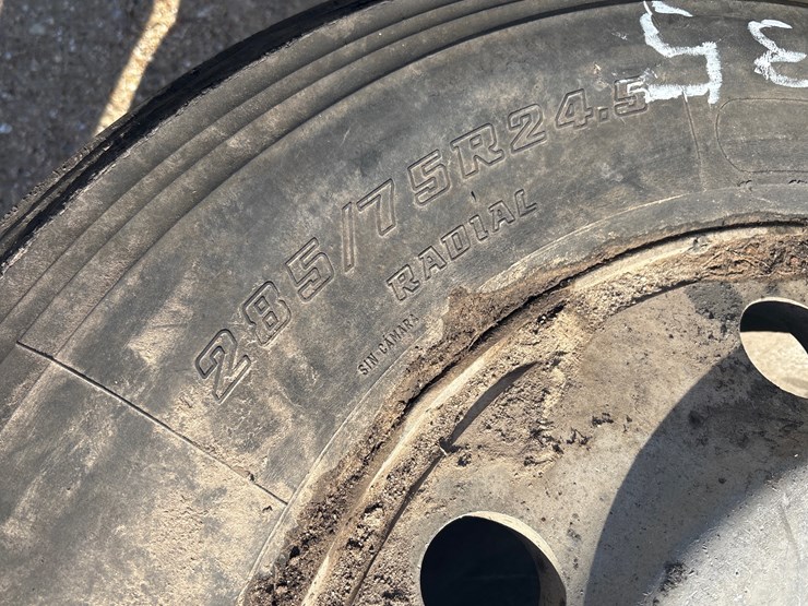 #24735-•-2-semi-truck-rims-and-tires-image-3