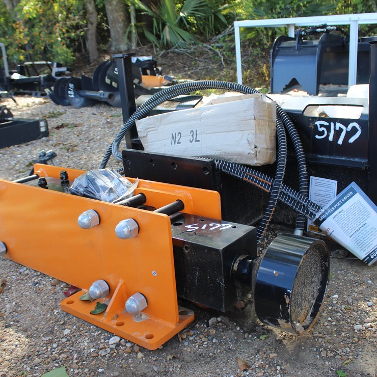 #5177 • 2025 WOLVERINE POST DRIVER FOR SKID STEER