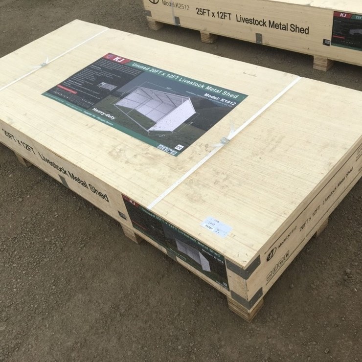 Unused 20ft x 12ft Livestock Metal Shed.