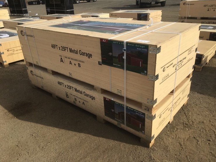 unused-46ft-x-25ft-x-15ft-double-garage-steel-image-1