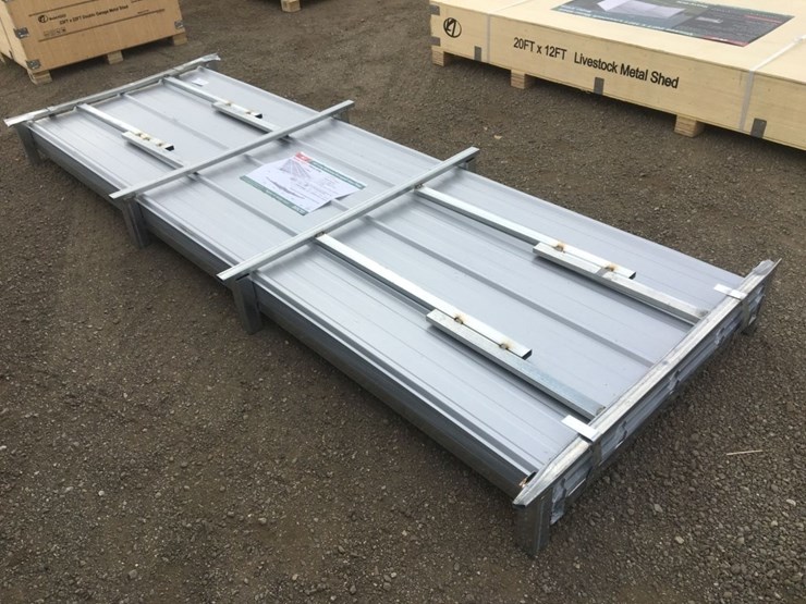 (100)-unused-10ft-x-3ft-corrugated-steel-panels,-image-2