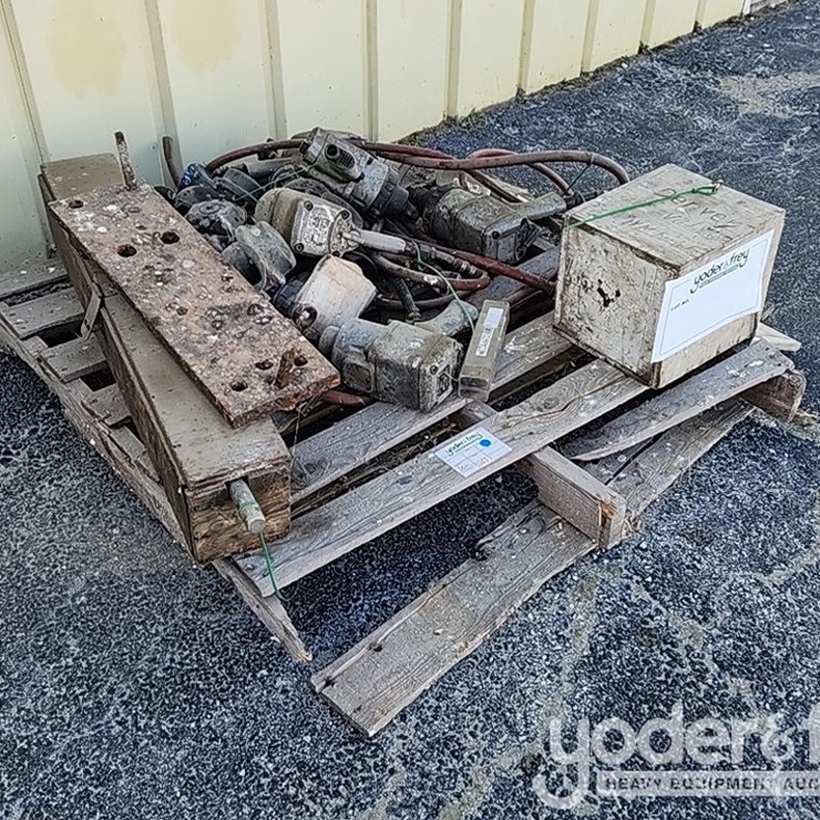 Pallet of power tools and parts