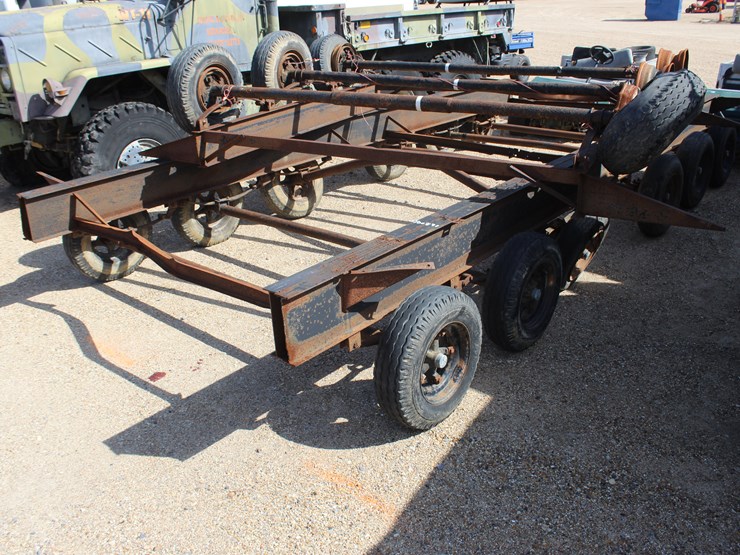 #1816-•-mobile-home-frame-with-axles-|-parts-or-repair-image-4