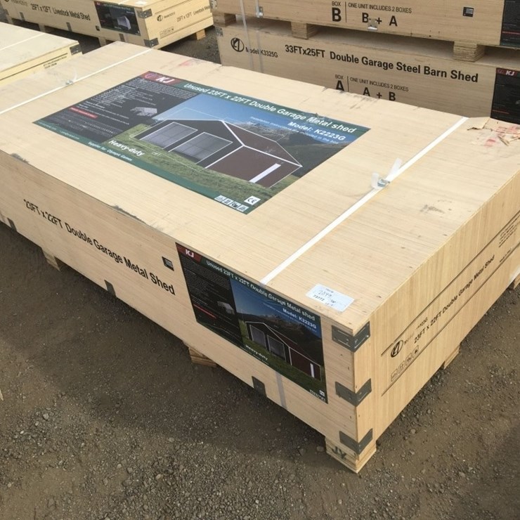 Unused 22ft x 23ft x 13ft Double Garage Metal