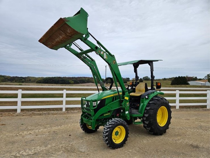 #3087-•-john-deere-4066-4x4-tractor,-h180-loader-image-9