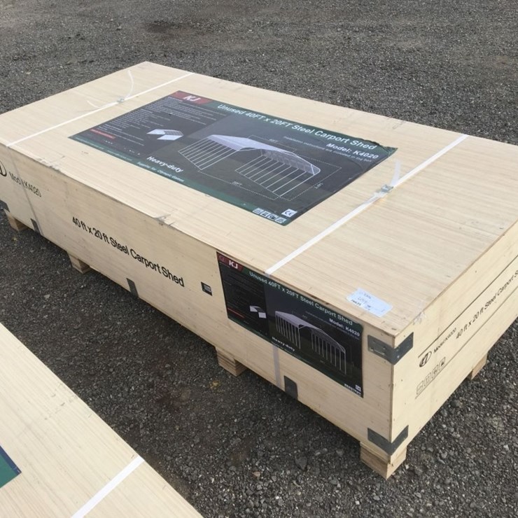 Unused 40ft x 20ft x 14ft Steel Carport.