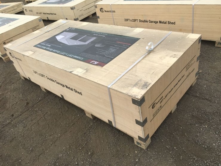 unused-22ft-x-23ft-x-13ft-double-garage-metal-image-2