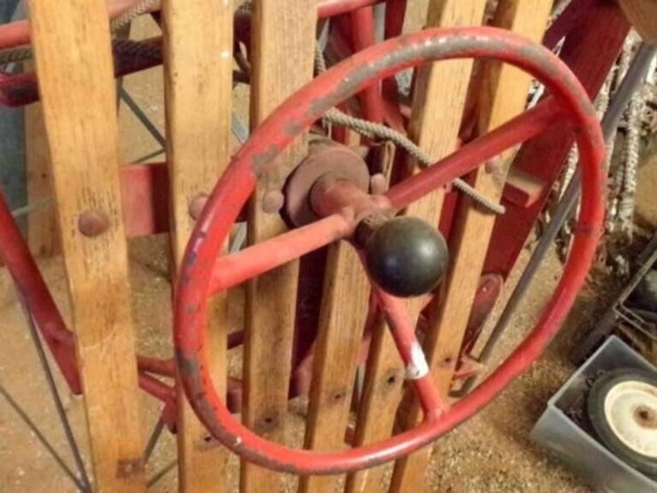 vintage-sled---52"-long,-steerable-image-3