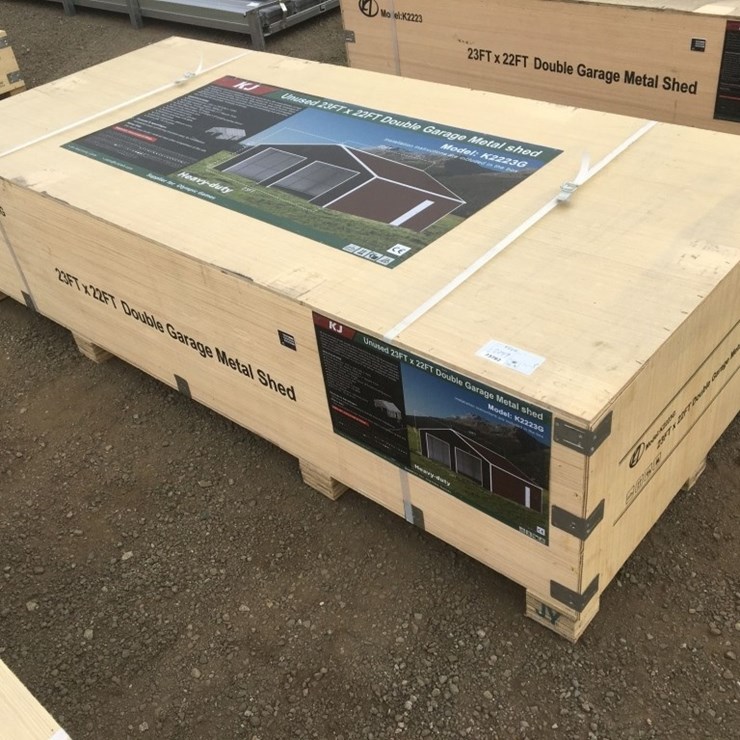 Unused 22ft x 23ft x 13ft Double Garage Metal