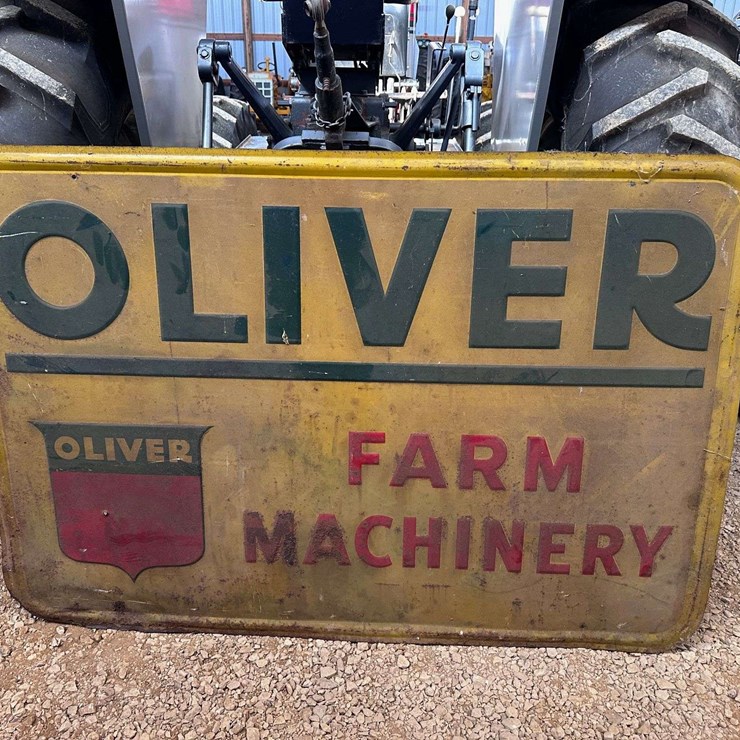 Oliver Farm Machinery Reflective Embossed Single Sided Sign