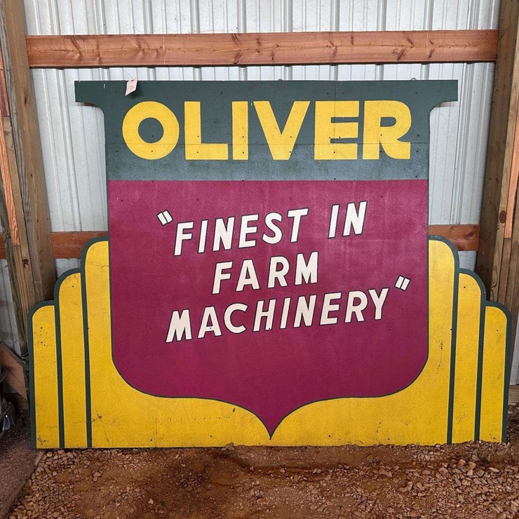 Reproduction Oliver “Finest In Farm Machinery” Road Sign