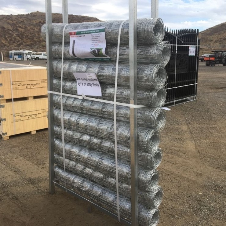 (10) Unused 100ft x 4ft Hot Dip Galvanized Field