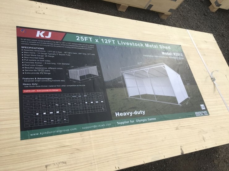 unused-25ft-x-12ft-livestock-metal-shed.-image-3