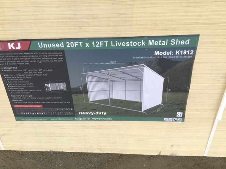 unused-20ft-x-12ft-livestock-metal-shed.-image-3